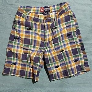 Sharks and plaid shorts